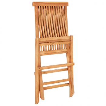 3-tlg. Bistro-Set mit Anthrazit Kissen Massivholz Teak