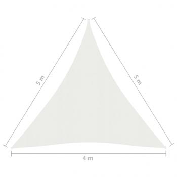 Sonnensegel 160 g/m² Weiß 4x5x5 m HDPE