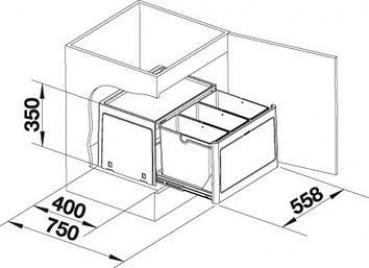 Blanco Select Botton Pro 60/3 Automatic Abfallsystem (517470)