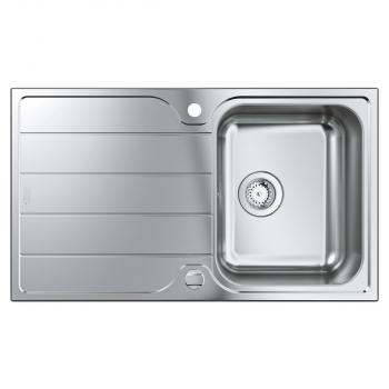 GROHE K500 Edelstahlspüle mit Abtropffläche, reversibel, 860x500mm, Edelstahl (31571SD1)