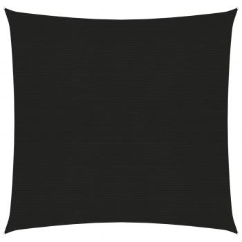 ARDEBO.de - Sonnensegel 160 g/m² Schwarz 3,6x3,6 m HDPE