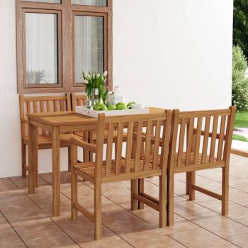 ARDEBO.de - 5-tlg. Garten-Essgruppe Massivholz Teak