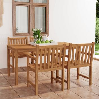 ARDEBO.de - 5-tlg. Garten-Essgruppe Teak Massivholz