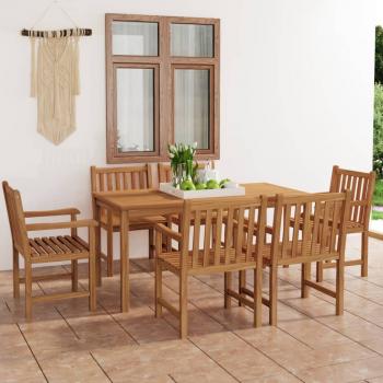 ARDEBO.de - 7-tlg. Garten-Essgruppe Massivholz Teak