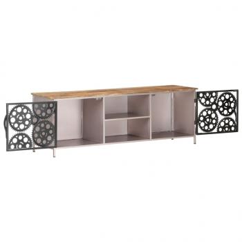 TV-Schrank 120x30x40 cm Raues Mangoholz