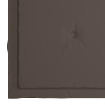 Gartenstuhl-Kissen 2 Stk. Taupe 40x40x3 cm Oxford-Gewebe