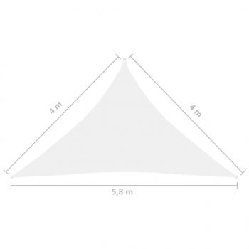 Sonnensegel Oxford-Gewebe Dreieckig 4x4x5,8 m Weiß