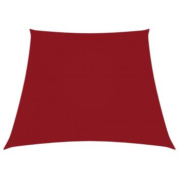 ARDEBO.de - Sonnensegel Oxford-Gewebe Trapezförmig 2/4x3 m Rot