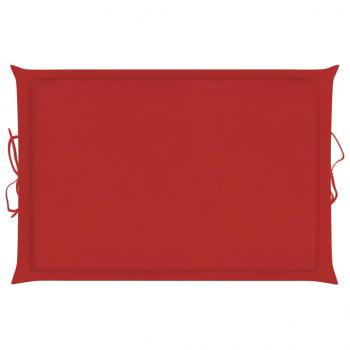 Sonnenliegen-Auflage Rot 186x58x3 cm Oxford-Gewebe