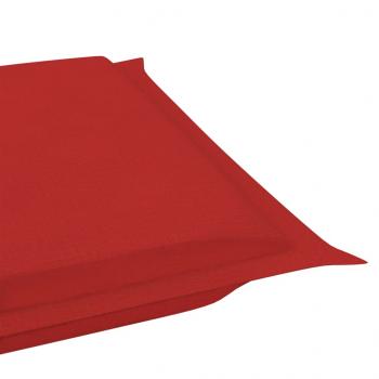 Sonnenliegen-Auflage Rot 186x58x3 cm Oxford-Gewebe