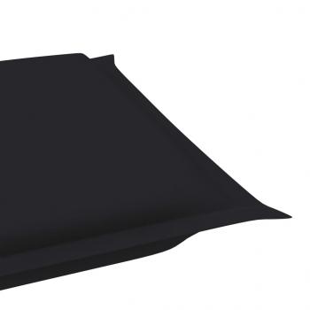 Sonnenliegen-Auflage Schwarz 186x58x3 cm Oxford-Gewebe