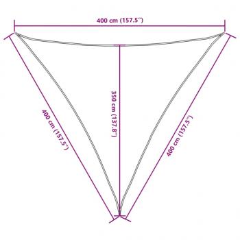 Sonnensegel Oxford-Gewebe Dreieckig 4x4x4 m Anthrazit