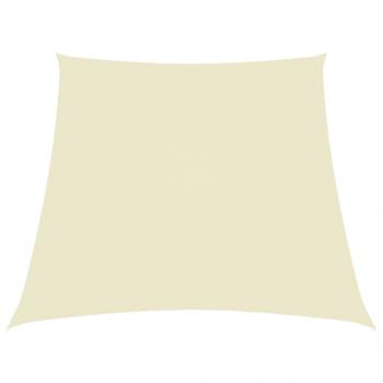 ARDEBO.de - Sonnensegel Oxford-Gewebe Trapezform 3/4x3 m Creme