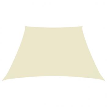 Sonnensegel Oxford-Gewebe Trapezform 3/4x3 m Creme