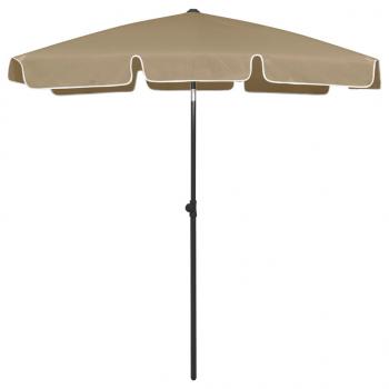 ARDEBO.de - Strandschirm Taupe 180x120 cm