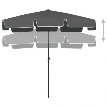 Strandschirm Anthrazit 200x125 cm