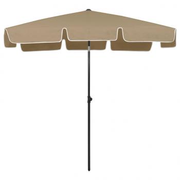 Strandschirm Taupe 200x125 cm