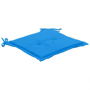 Gartenstuhl-Kissen 6 Stk. Blau 50x50x3 cm Oxford-Gewebe