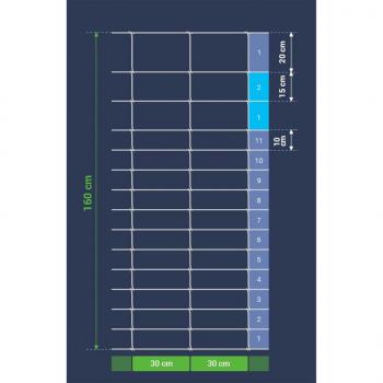 Gartenzaun Verzinkter Stahl 50x1,6 m Silbern