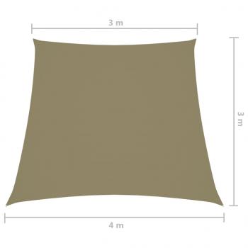 Sonnensegel Oxford-Gewebe Trapezform 3/4x3 m Beige