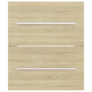 Waschbeckenunterschrank Sonoma-Eiche 41x38,5x48cm Holzwerkstoff