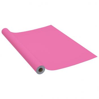 Selbstklebende Möbelfolie Hochglanz-Rosa 500x90 cm PVC