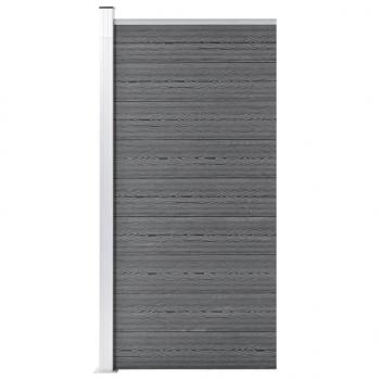 ARDEBO.de - Zaunelement WPC 95x186 cm Grau