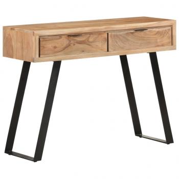 ARDEBO.de - Konsolentisch 100x35x76 cm Massivholz Akazie mit Naturkanten