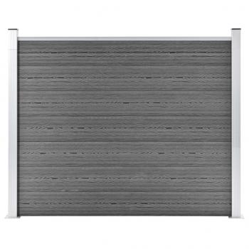 ARDEBO.de - Zaunelement WPC 180x146 cm Grau