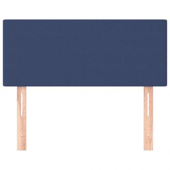 Kopfteil Blau 90x5x78/88 cm Stoff