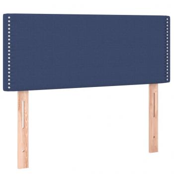 Kopfteil Blau 100x5x78/88 cm Stoff