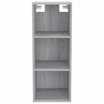 Wandschrank Grau Sonoma 34,5x32,5x90 cm Holzwerkstoff