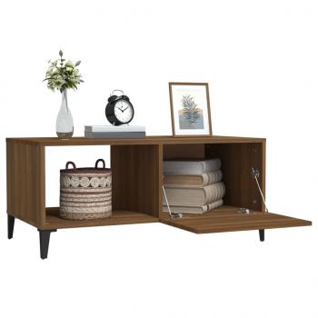 Couchtisch Braun Eichen-Optik 90x50x40 cm Holzwerkstoff