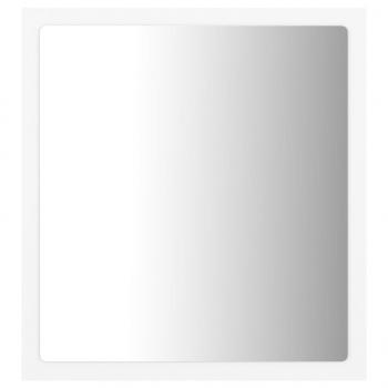 LED-Badspiegel Weiß 40x8,5x37 cm Acryl
