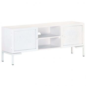 ARDEBO.de - TV-Schrank Weiß 115x30x46 cm Massivholz Mango