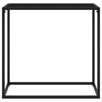 Konsolentisch Schwarz 80x35x75 cm Hartglas