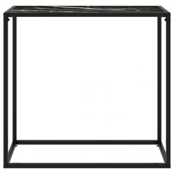 Konsolentisch Schwarz 80x35x75 cm Hartglas