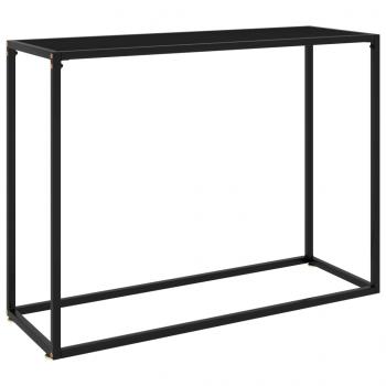 ARDEBO.de - Konsolentisch Schwarz 100x35x75 cm Hartglas