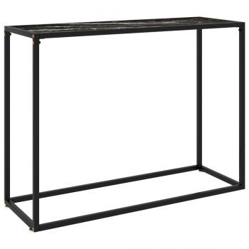 ARDEBO.de - Konsolentisch Schwarz 100x35x75 cm Hartglas