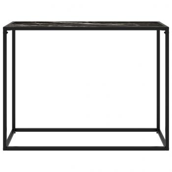 Konsolentisch Schwarz 100x35x75 cm Hartglas