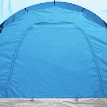 Campingzelt 6 Personen Blau und Hellblau