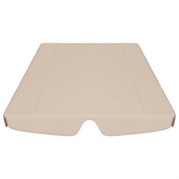 Ersatzdach für Hollywoodschaukel Beige 188/168x145/110 cm