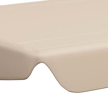 Ersatzdach für Hollywoodschaukel Beige 188/168x145/110 cm