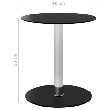 Couchtisch Schwarz 40 cm Hartglas