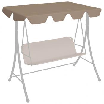 ARDEBO.de - Ersatzdach für Hollywoodschaukel Taupe 188/168x145/110 cm