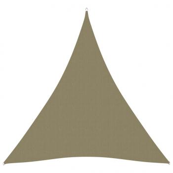 ARDEBO.de - Sonnensegel Oxford-Gewebe Dreieckig 3x4x4 m Beige