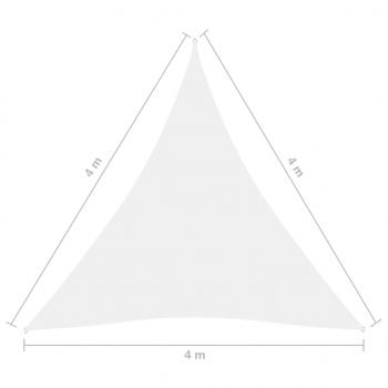 Sonnensegel Oxford-Gewebe Dreieckig 4x4x4 m Weiß