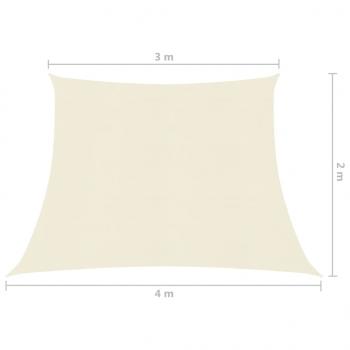 Sonnensegel 160 g/m² Creme 3/4x2 m HDPE