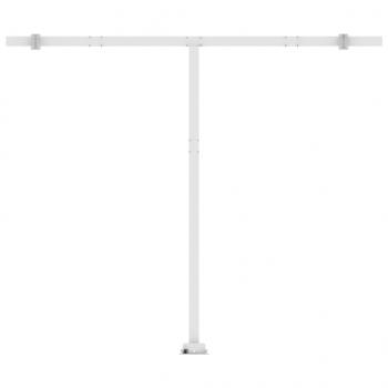 Automatische Markise mit LED Windsensor 350x250 cm Blau Weiß