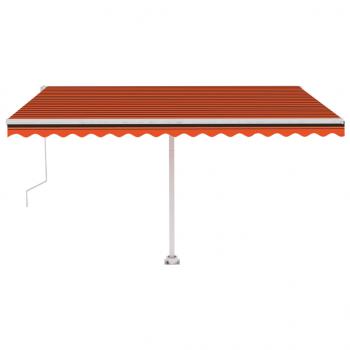 Standmarkise Automatisch 400x300 cm Orange/Braun